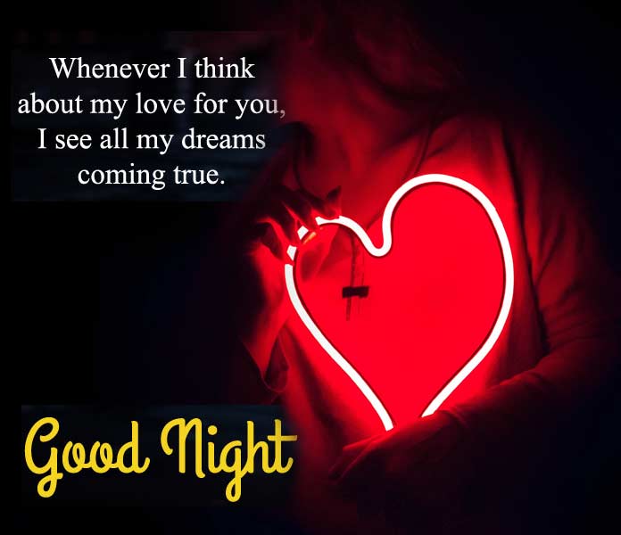Good Night with Love Quotes Images