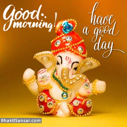good morning ganpati bappa image